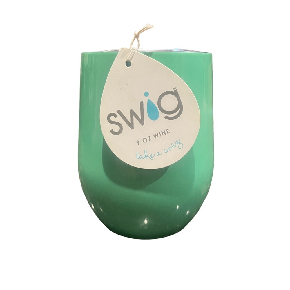 NWT- Liquid Therapy Insulated Wine Glass by Swig- Color: Teal